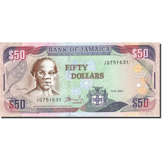 bancnota, 
  
  Jamaica, 
  
  50 de dolari