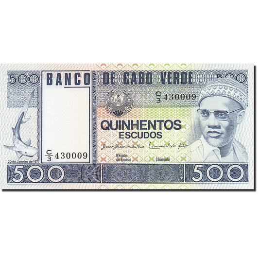 bancnota, 
  
  Capul Verde, 
  
  500 de scudi