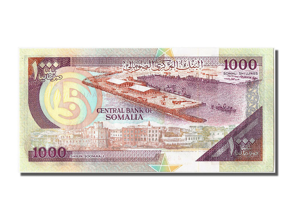 bancnota, 
  
  Somalia, 
  
  1000 Shilin = 1000 șilingi