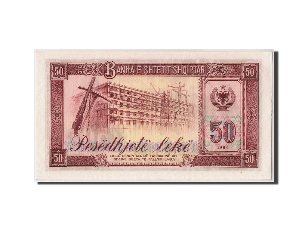 bancnota, 
  
  Albania, 
  
  50 Lekë