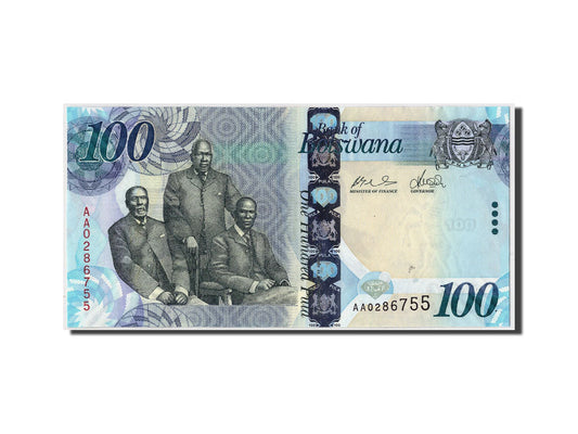 bancnota, 
  
  Botswana, 
  
  100 Pula