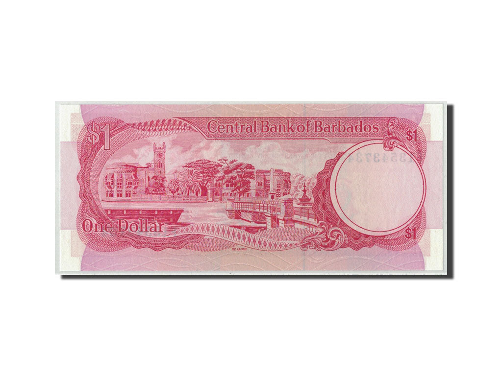 bancnota, 
  
  Barbados, 
  
  1 dolar