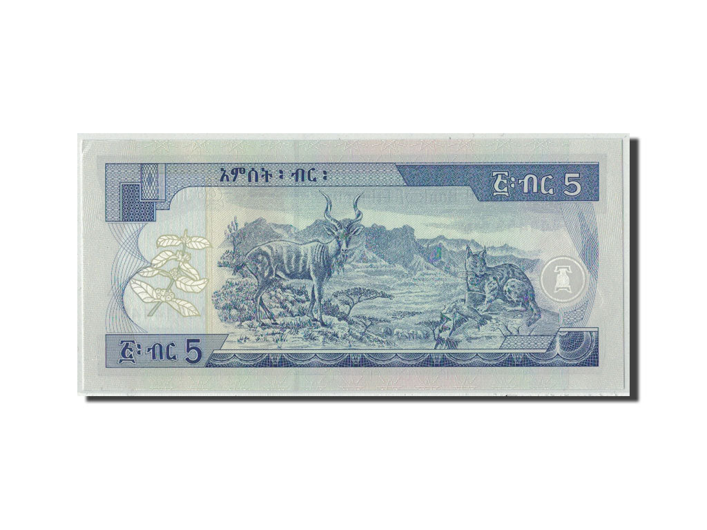 bancnota, 
  
  Etiopia, 
  
  5 Birr