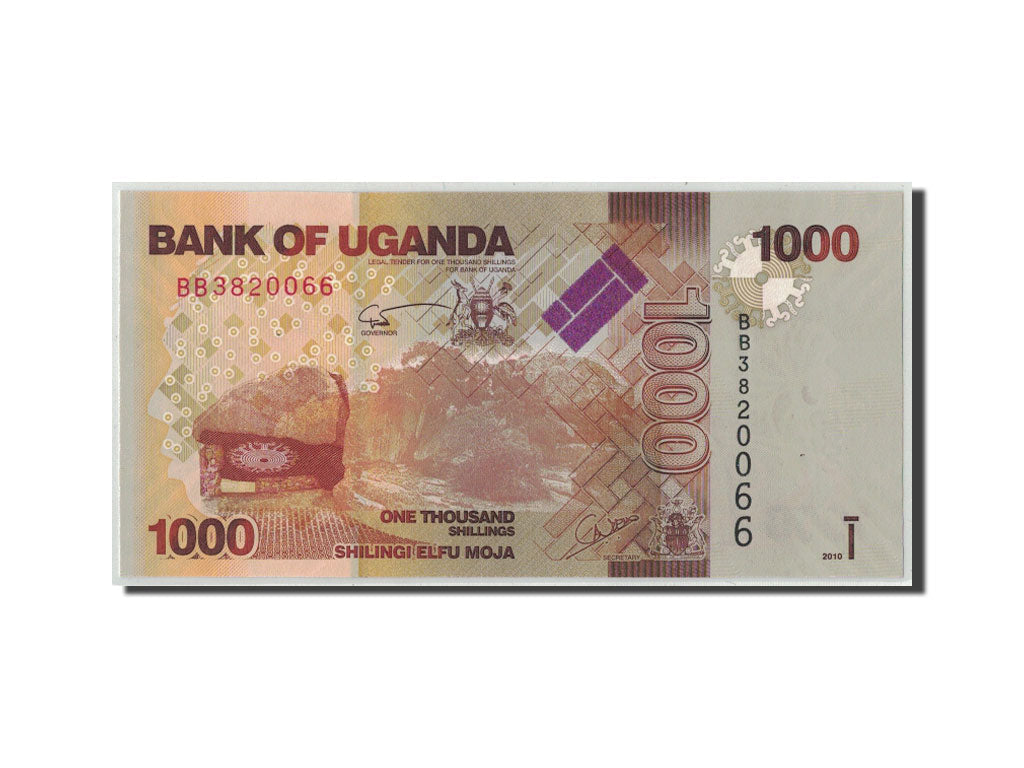 bancnota, 
  
  Uganda, 
  
  1000 de șilingi