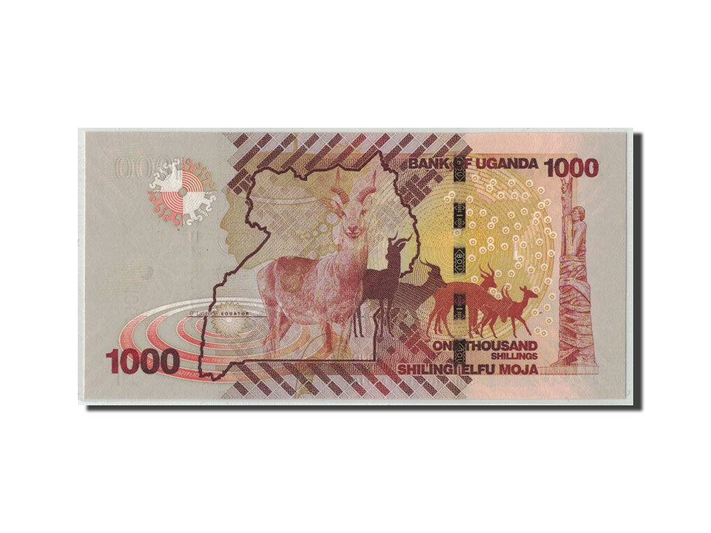 bancnota, 
  
  Uganda, 
  
  1000 de șilingi