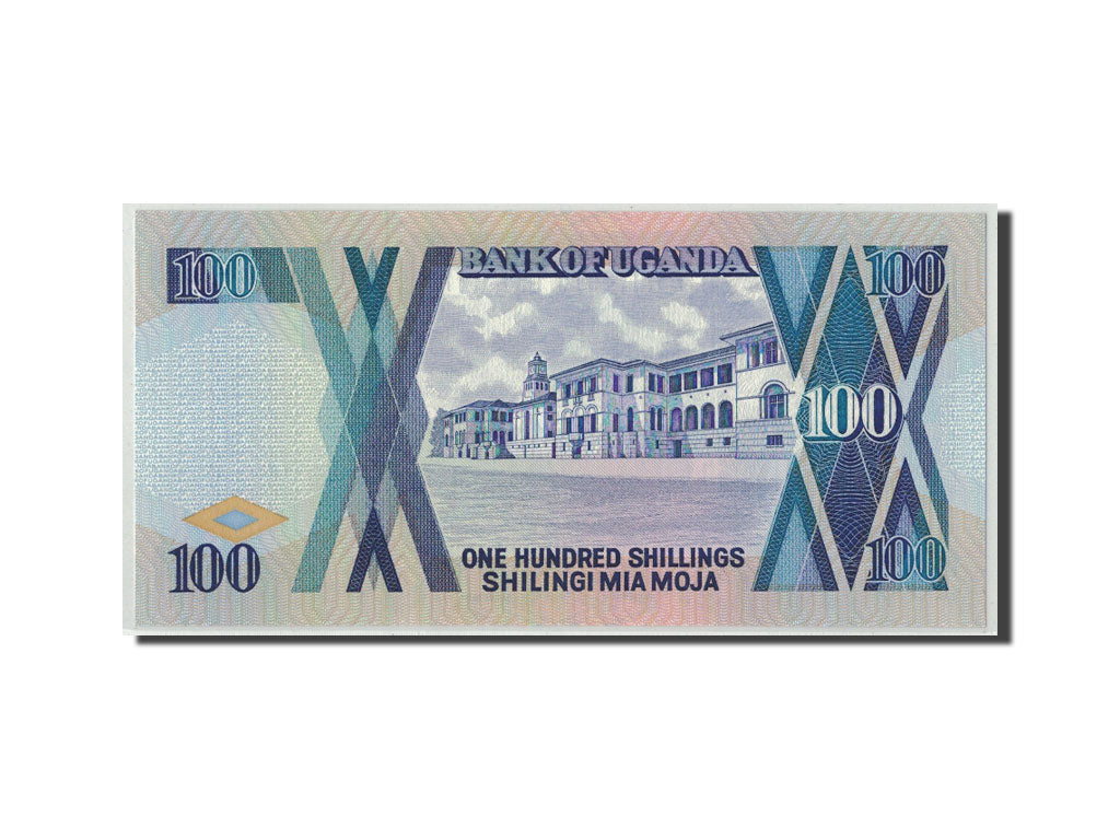 bancnota, 
  
  Uganda, 
  
  100 de șilingi