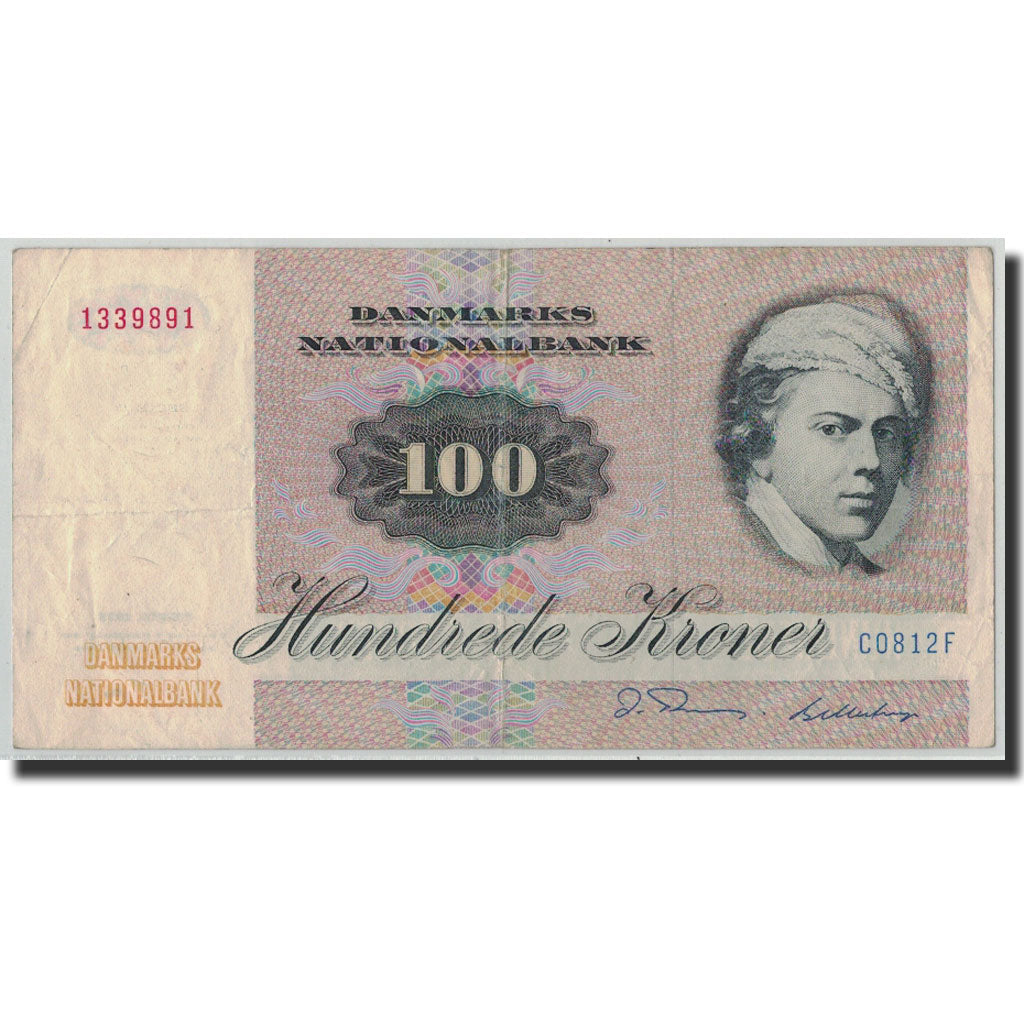 bancnota, 
  
  Danemarca, 
  
  100 de coroane