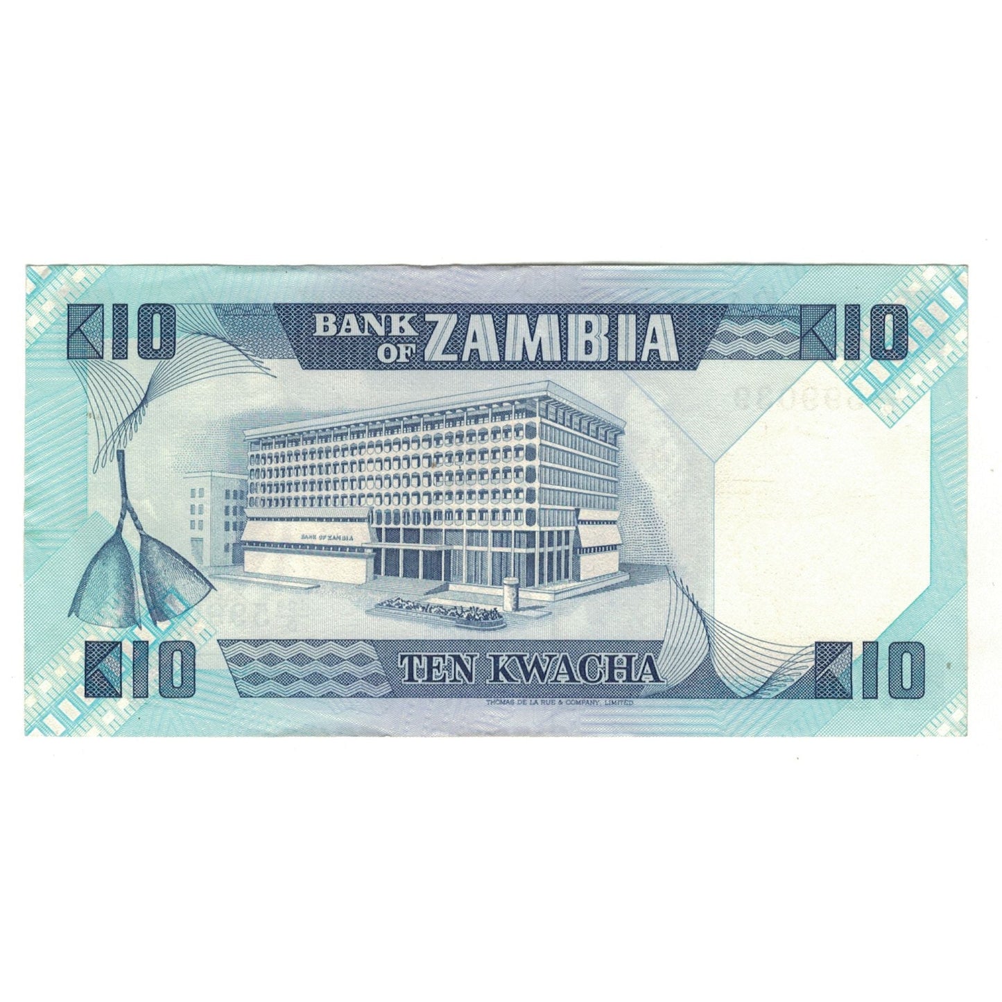 bancnota, 
  
  Zambia, 
  
  10 Kwacha