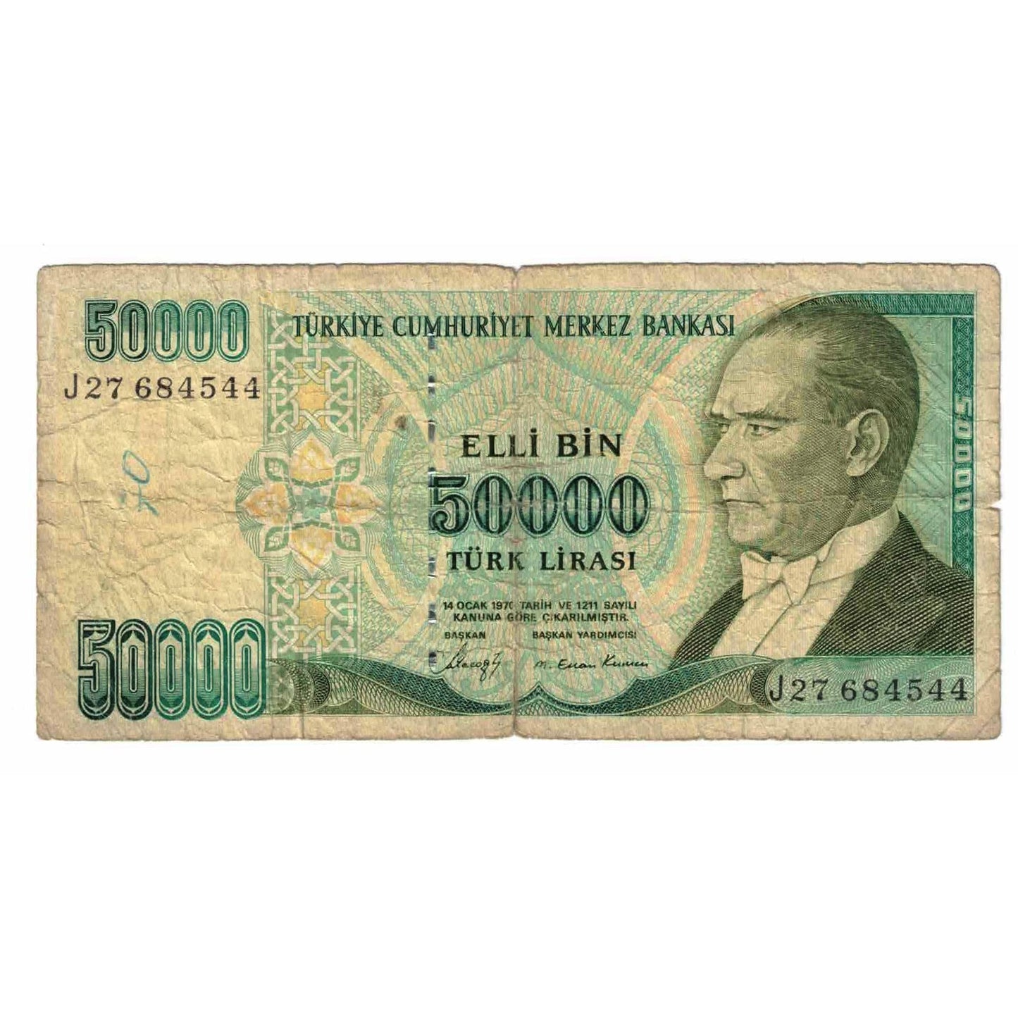 bancnota, 
  
  Curcan, 
  
  50