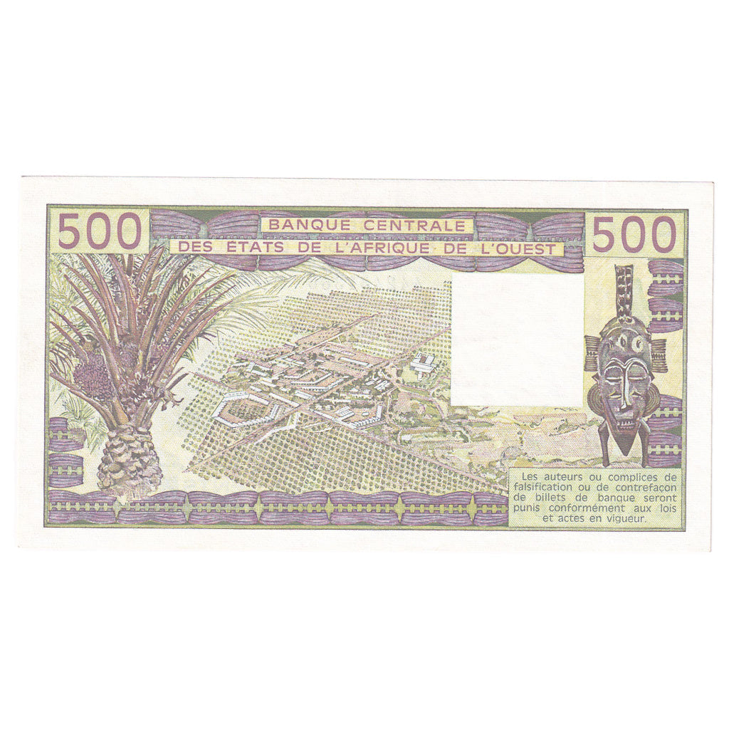 bancnota, 
  
  Statele Africii de Vest, 
  
  500 de franci