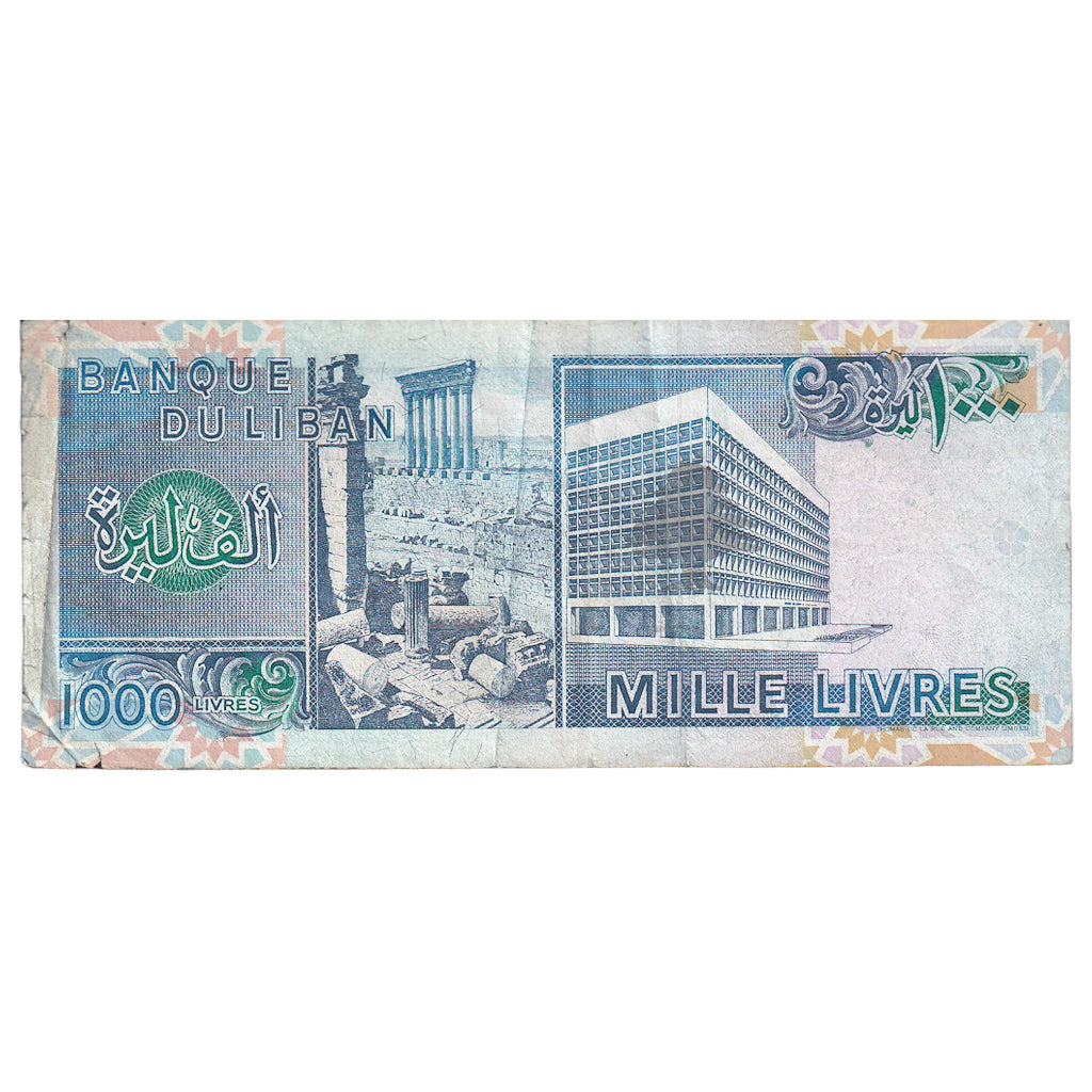 bancnota, 
  
  Liban, 
  
  1000 de Lire