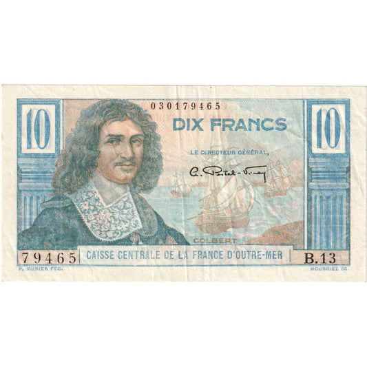 Africa Ecuatorială Franceză, 
  
  10 franci, 
  
  Nedatat (1947)