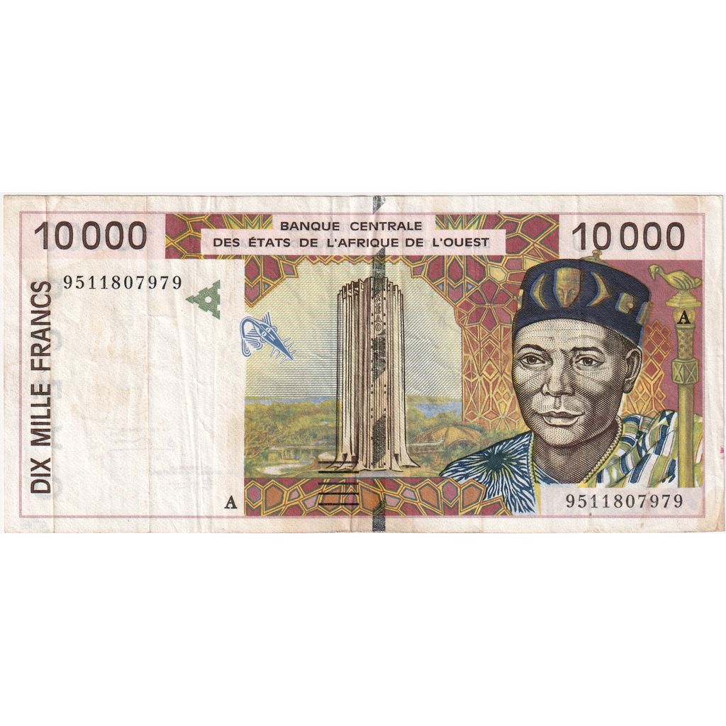 Statele Africii de Vest, 
  
  10, 
  
  000 de franci