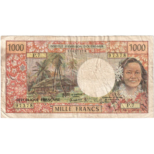 Tahiti, 
  
  1000 de franci, 
  
  1985