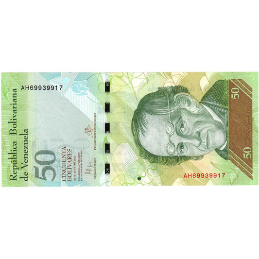 Venezuela, 
  
  50 bolivar, 
  
  23-06-2015