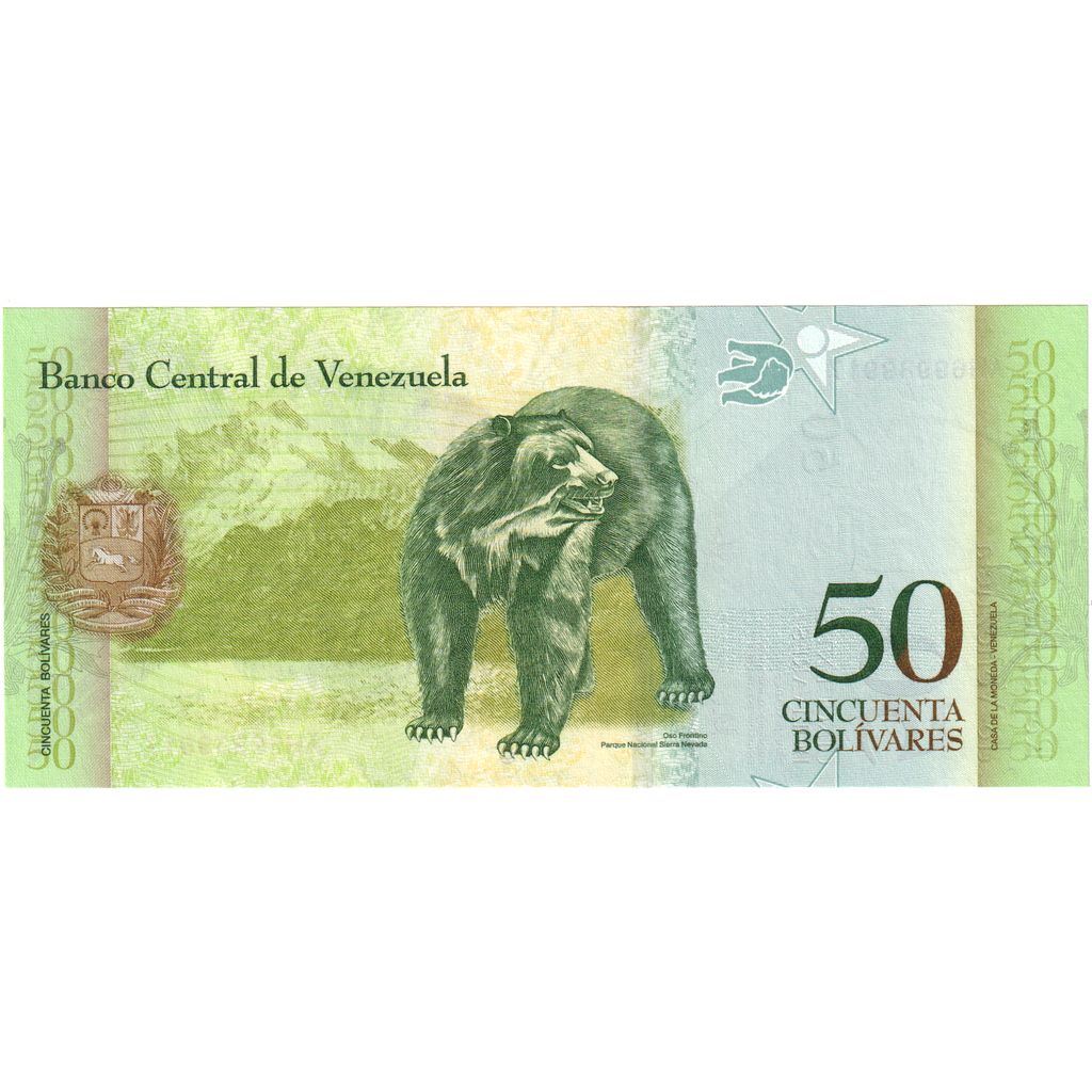 Venezuela, 
  
  50 bolivar, 
  
  23-06-2015