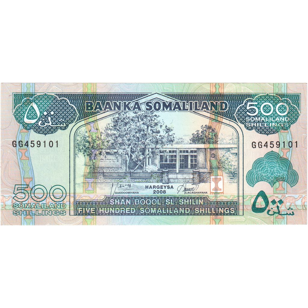 Somaliland, 
  
  500 șilingi = 500 Shilin, 
  
  UNC(65-70)