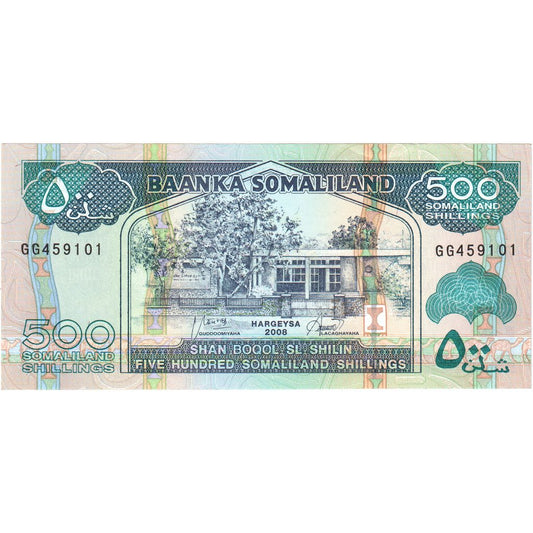 Somaliland, 
  
  500 șilingi = 500 Shilin, 
  
  UNC(65-70)