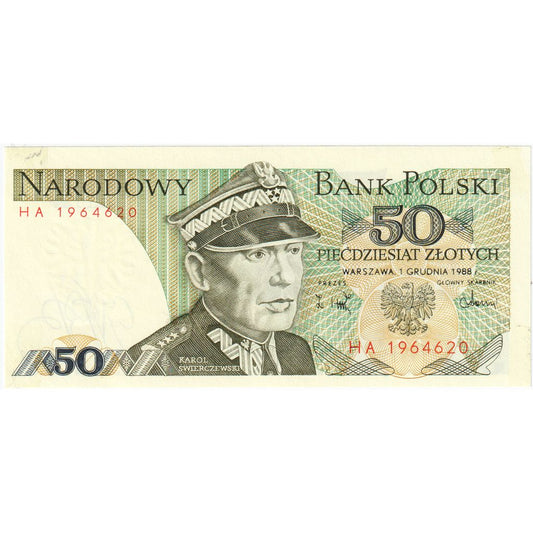 Polonia, 
  
  50 de zlotici, 
  
  1988-12-01