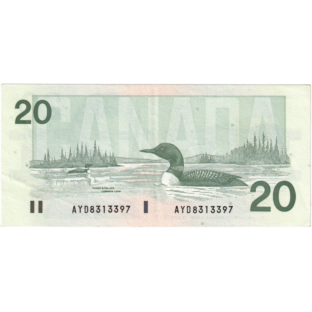 Canada, 
  
  20 de dolari, 
  
  EF(40-45)