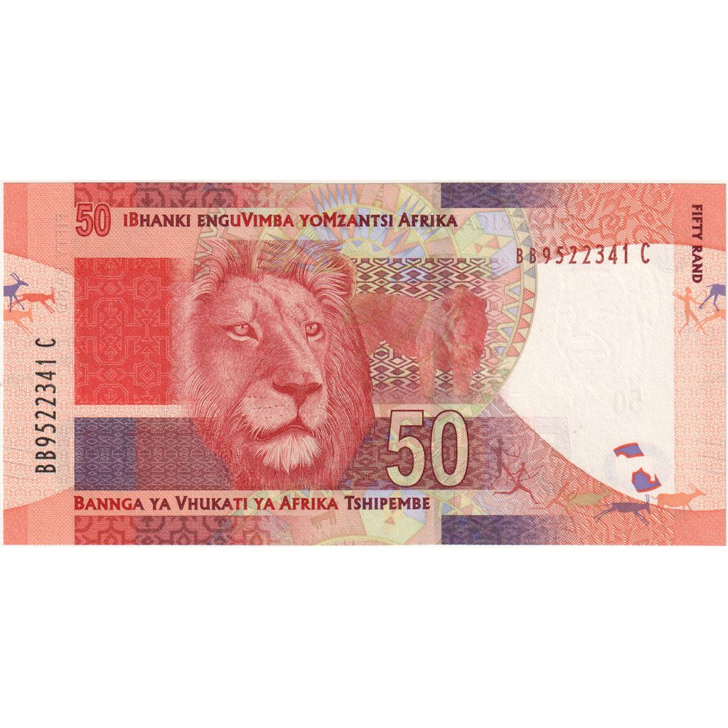 Africa de Sud, 
  
  50 de rand, 
  
  UNC(65-70)