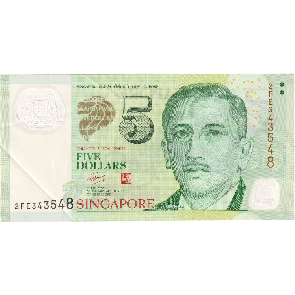 Singapore, 
  
  5 dolari, 
  
  VF(20-25)