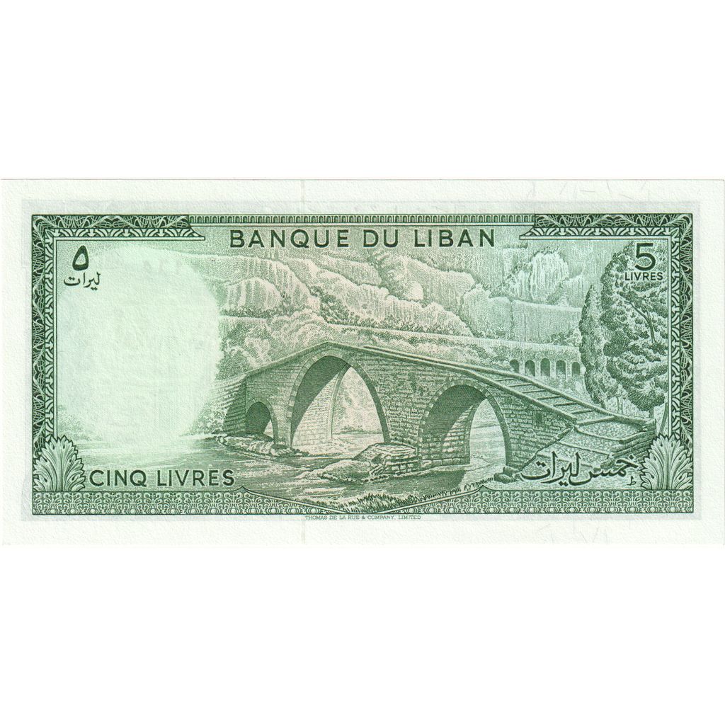 Liban, 
  
  5 cărți, 
  
  UNC(65-70)