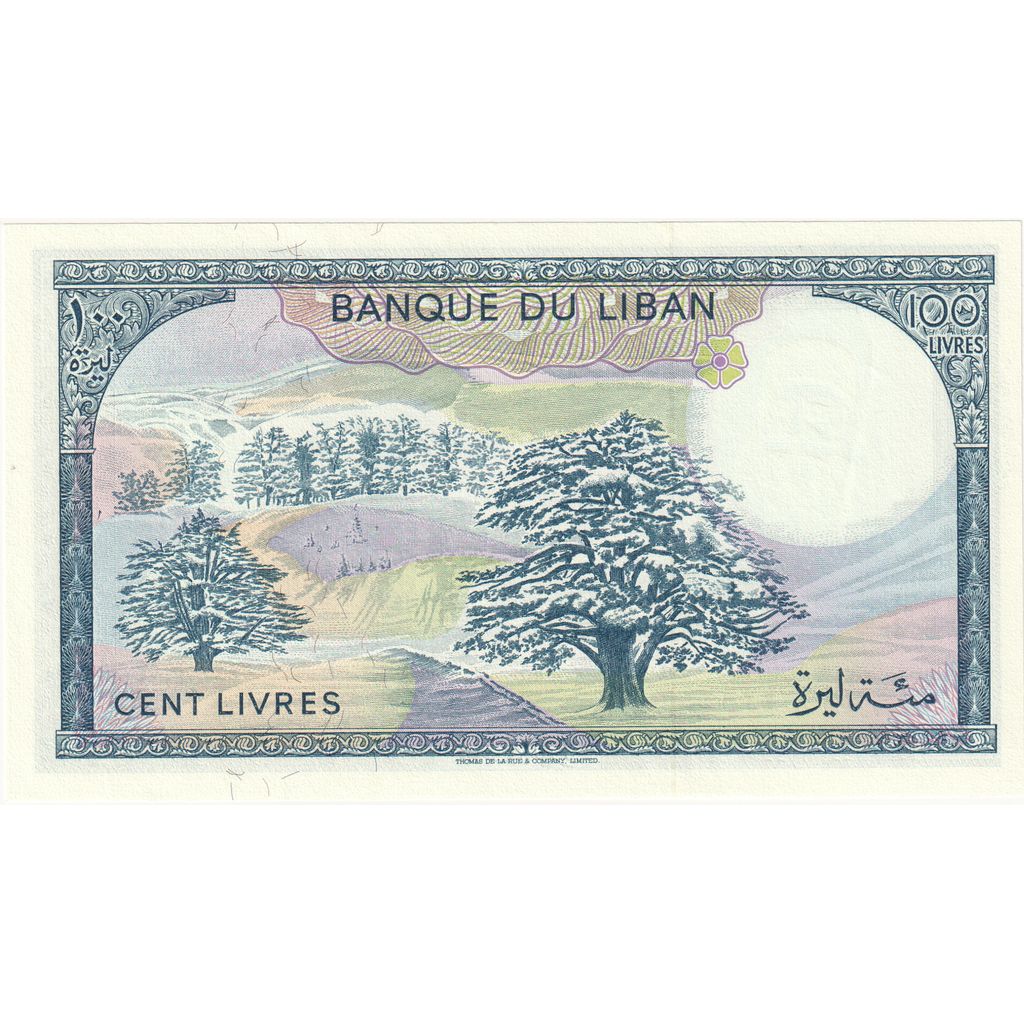 Liban, 
  
  100 de lire, 
  
  UNC(65-70)