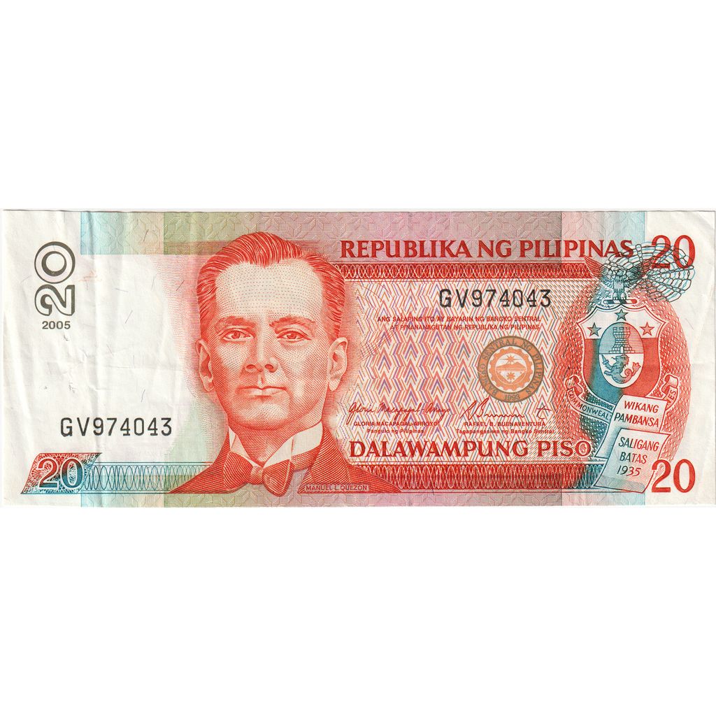 Filipine, 
  
  20 Piso, 
  
  EF(40-45)