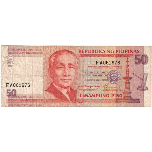 Filipine, 
  
  50 Piso, 
  
  VF(20-25)