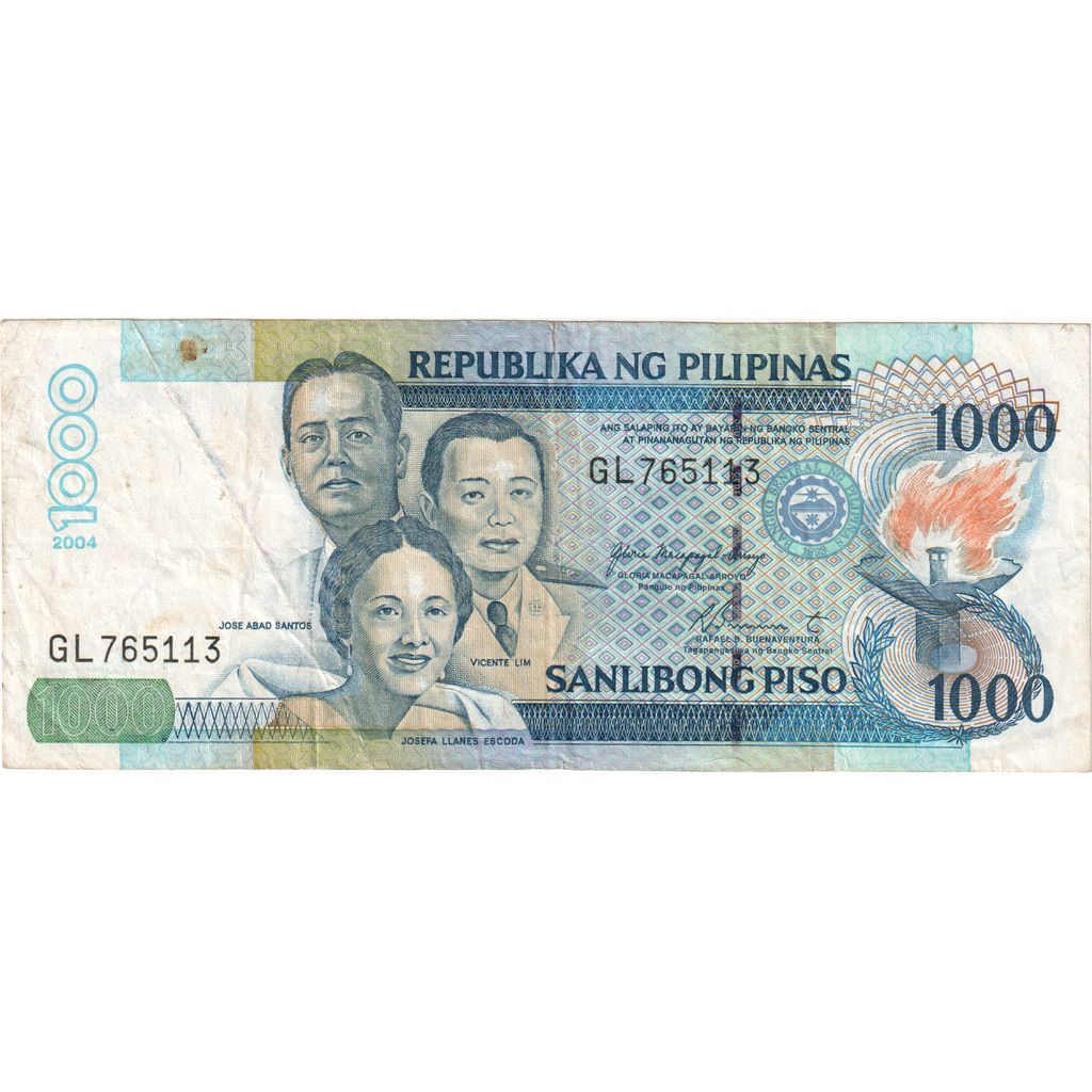 Filipine, 
  
  1000 Piso, 
  
  VF(30-35)