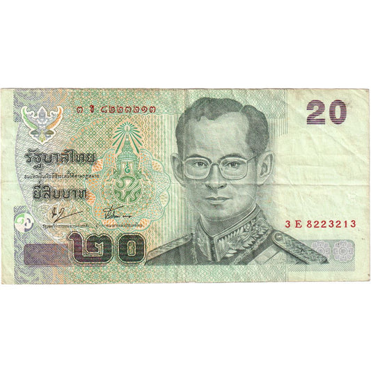 Tailanda, 
  
  20 baht, 
  
  VF(30-35)