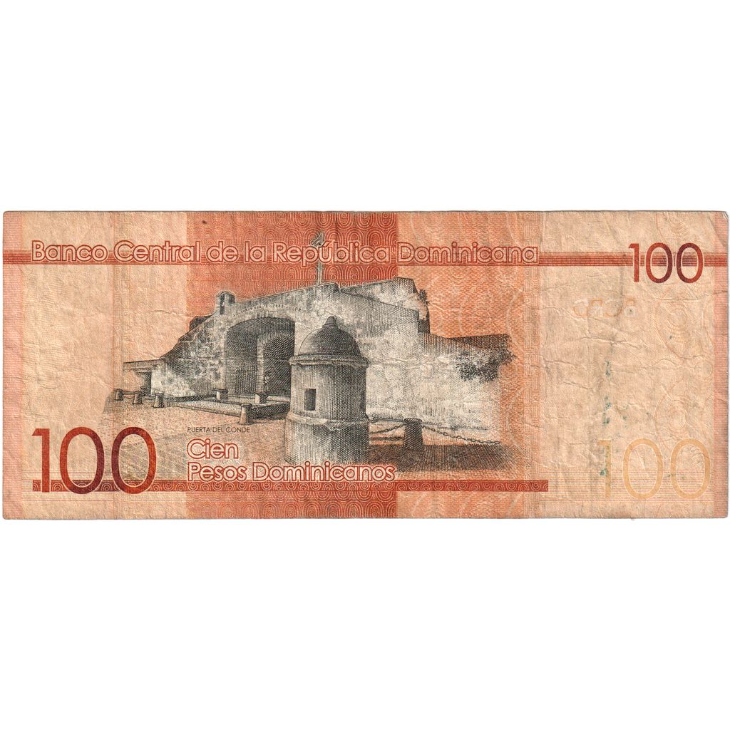 Republica Dominicană, 
  
  100 de pesos dominicanos, 
  
  VF(20-25)