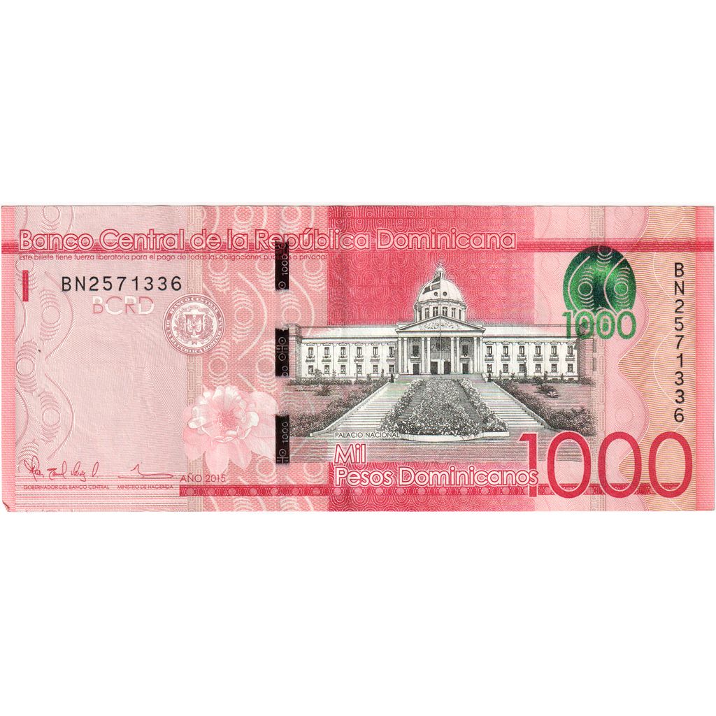 Republica Dominicană, 
  
  1000 pesos dominicanos, 
  
  AU(50-53)