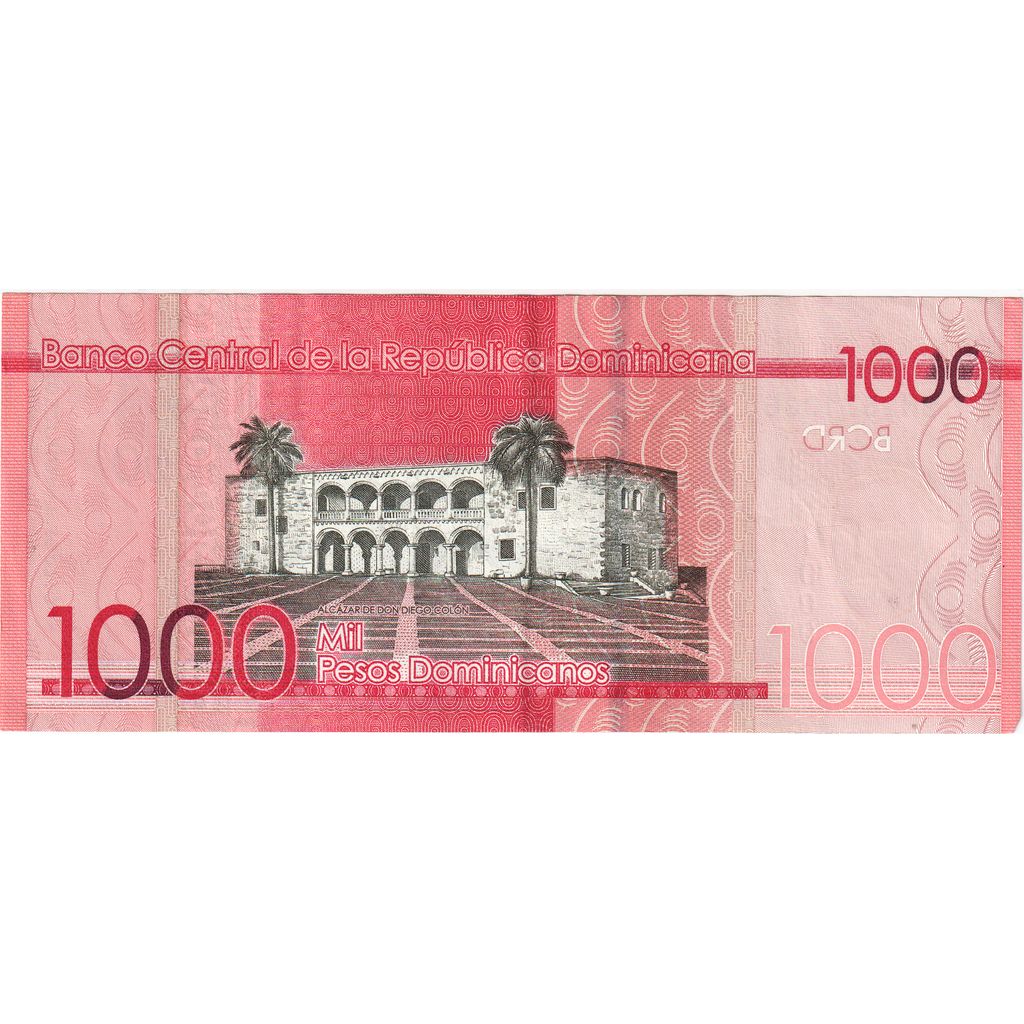 Republica Dominicană, 
  
  1000 pesos dominicanos, 
  
  AU(50-53)