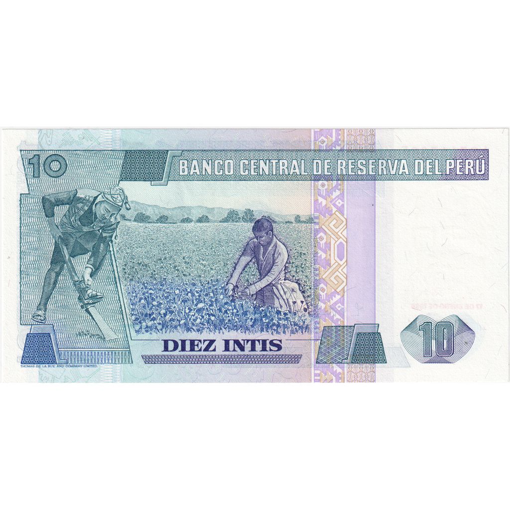 Peru, 
  
  10 Intis, 
  
  17-01-1986