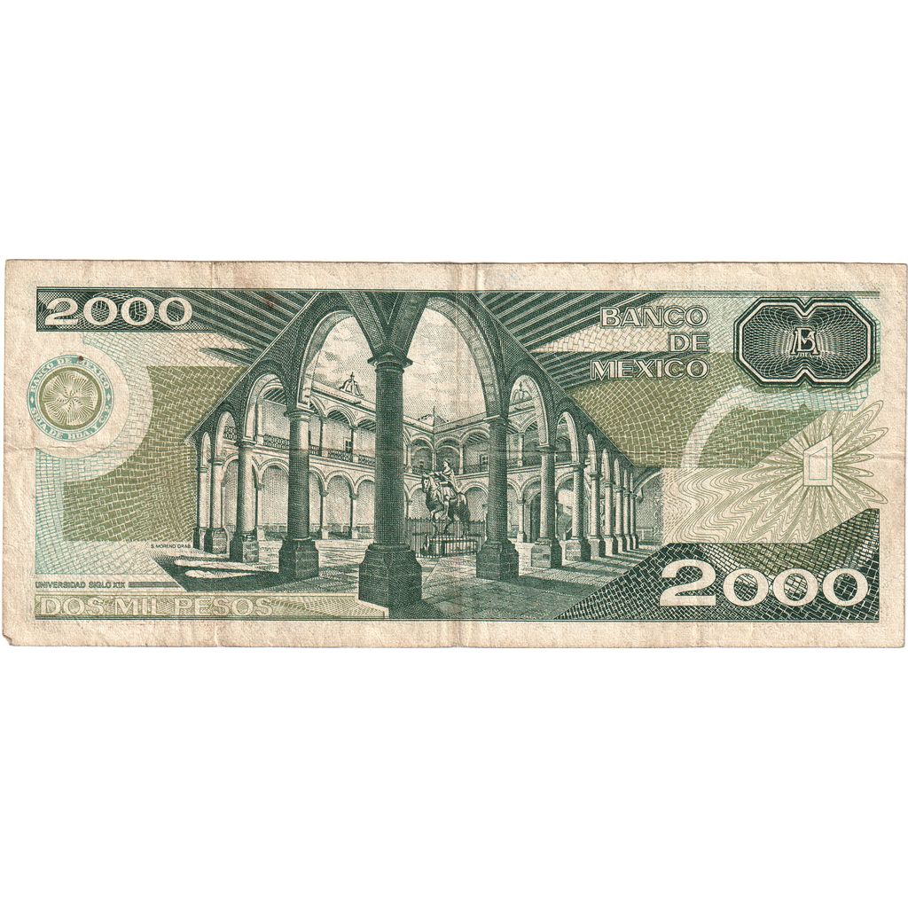 Mexic, 
  
  2000 de pesos, 
  
  1984-10-30