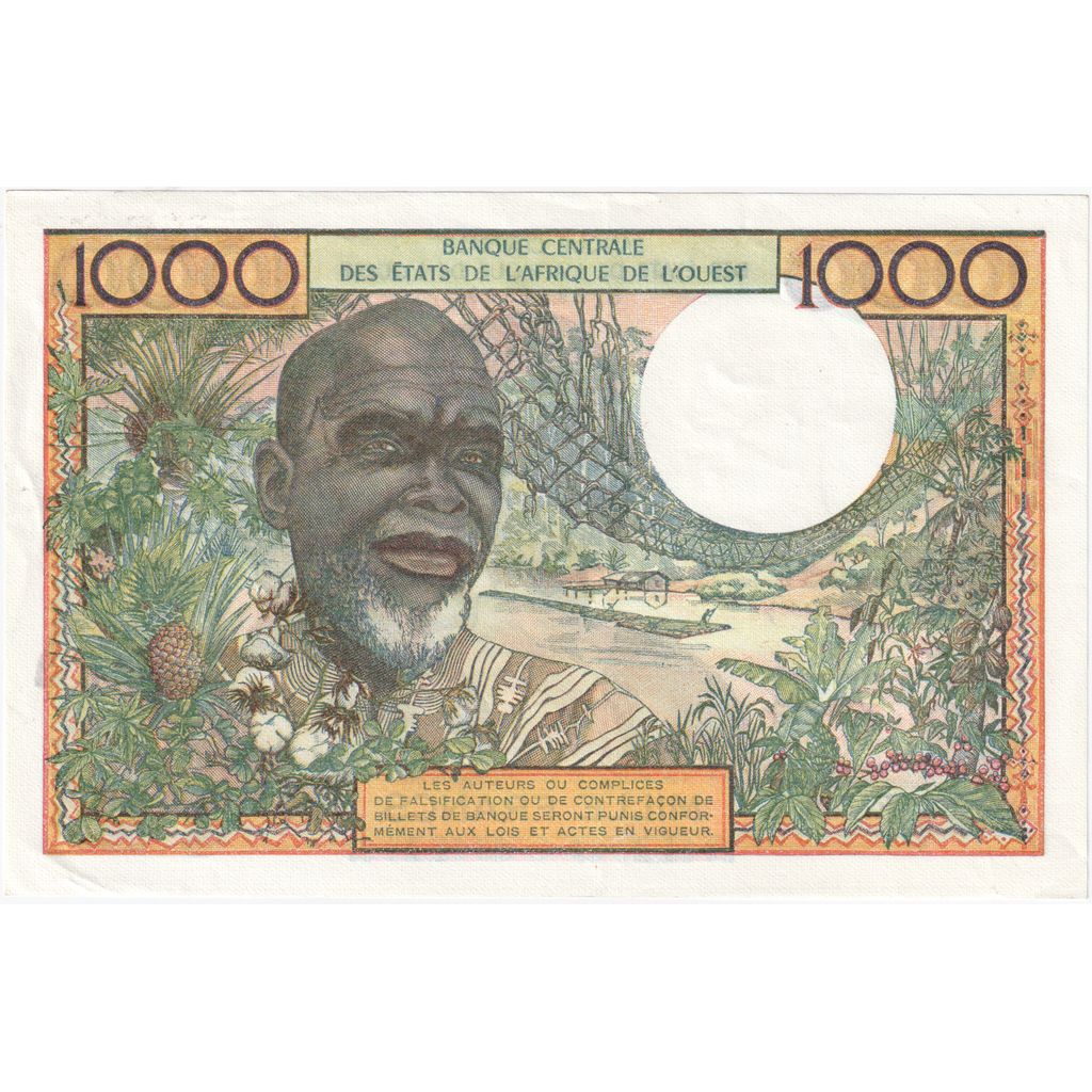 Statele Africii de Vest, 
  
  1000 de franci, 
  
  UNC(63)