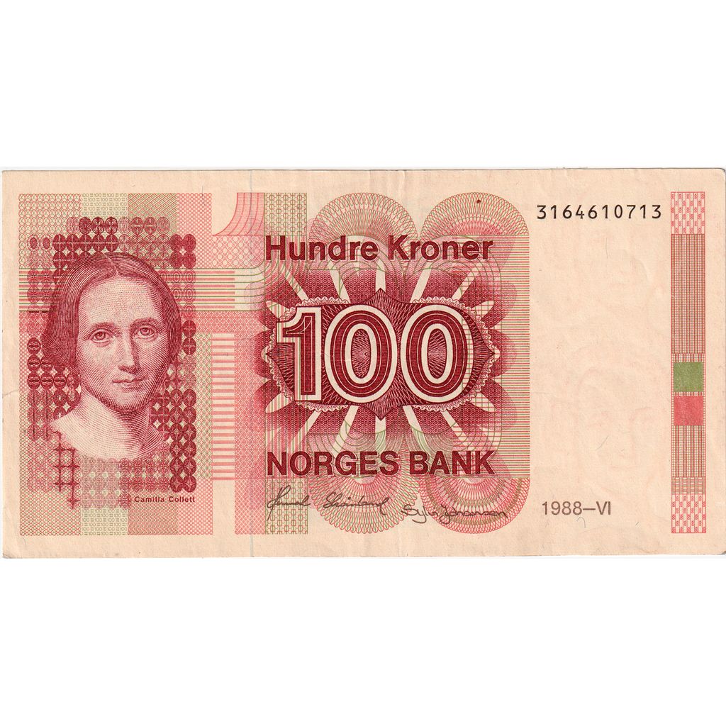 Norvegia, 
  
  100 de coroane, 
  
  AU(50-53)