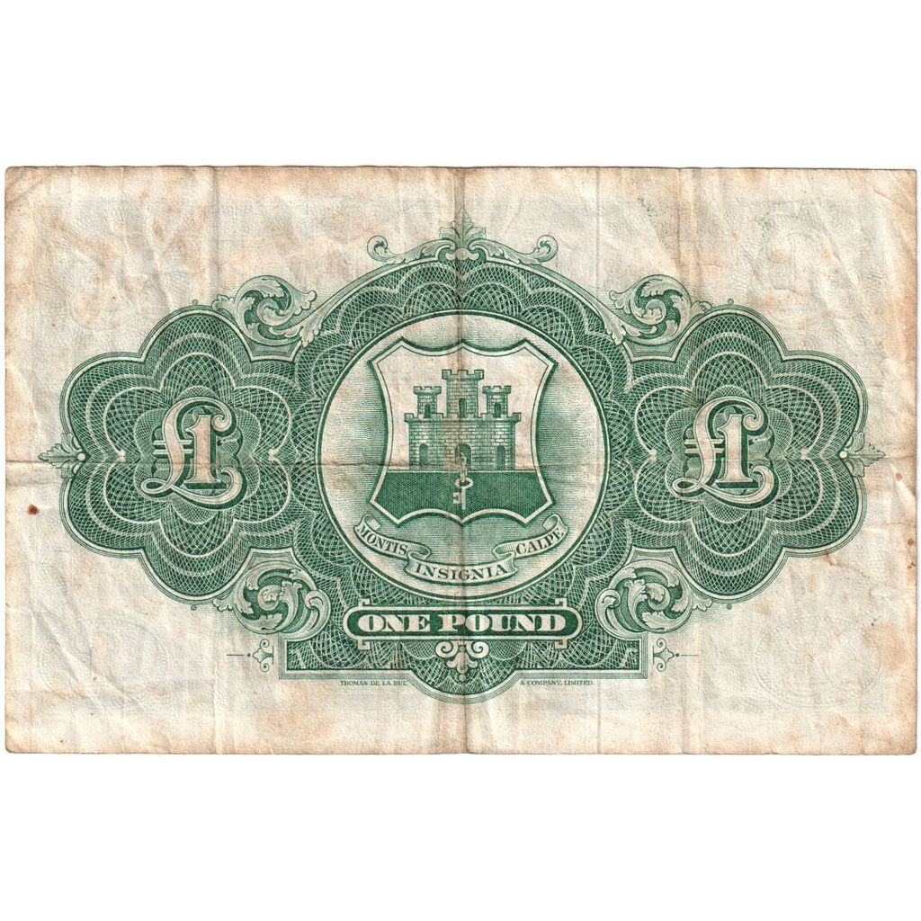 Gibraltar, 
  
  1 liră, 
  
  1958-10-03