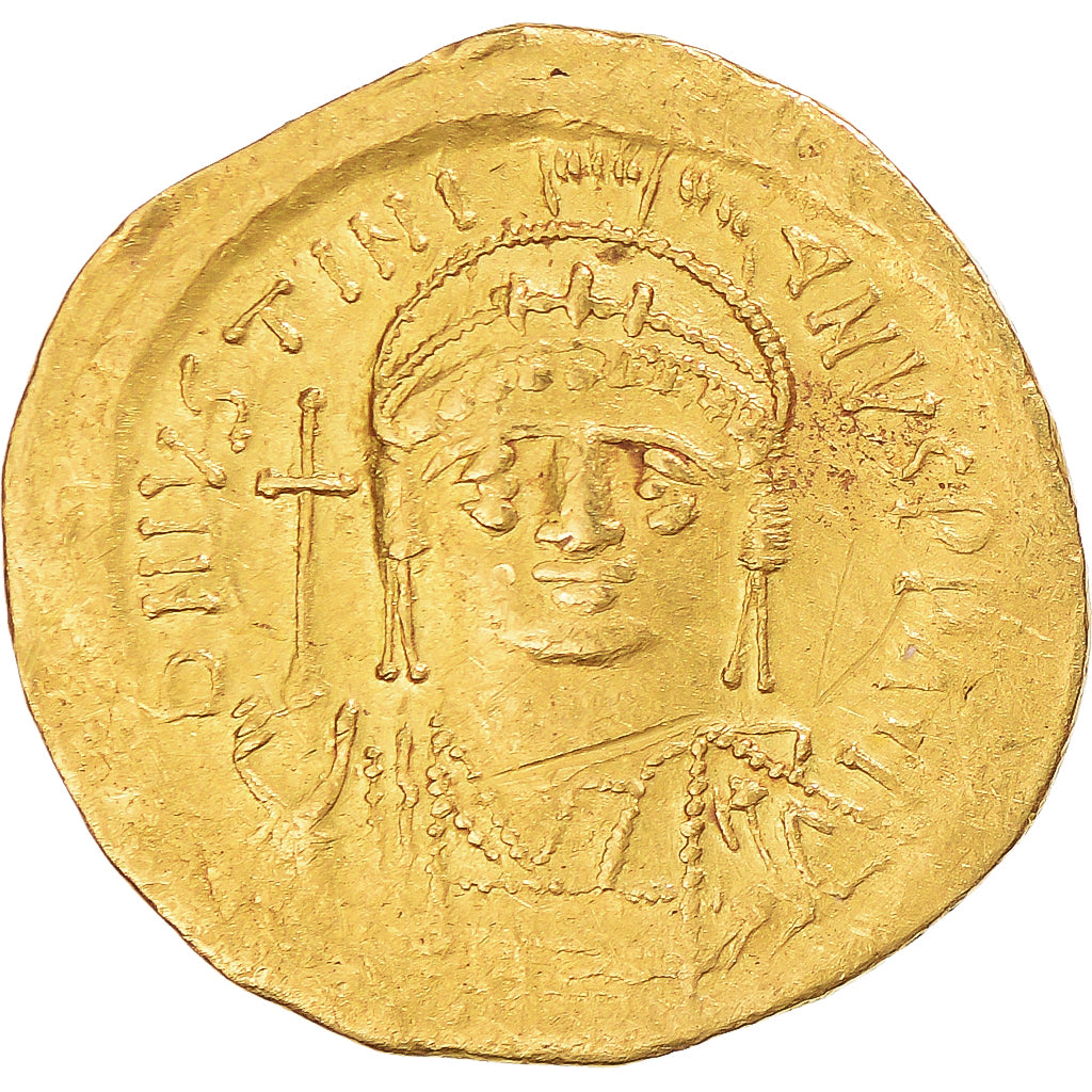 Monedă, 
  
  Iustinian I, 
  
  Solidus