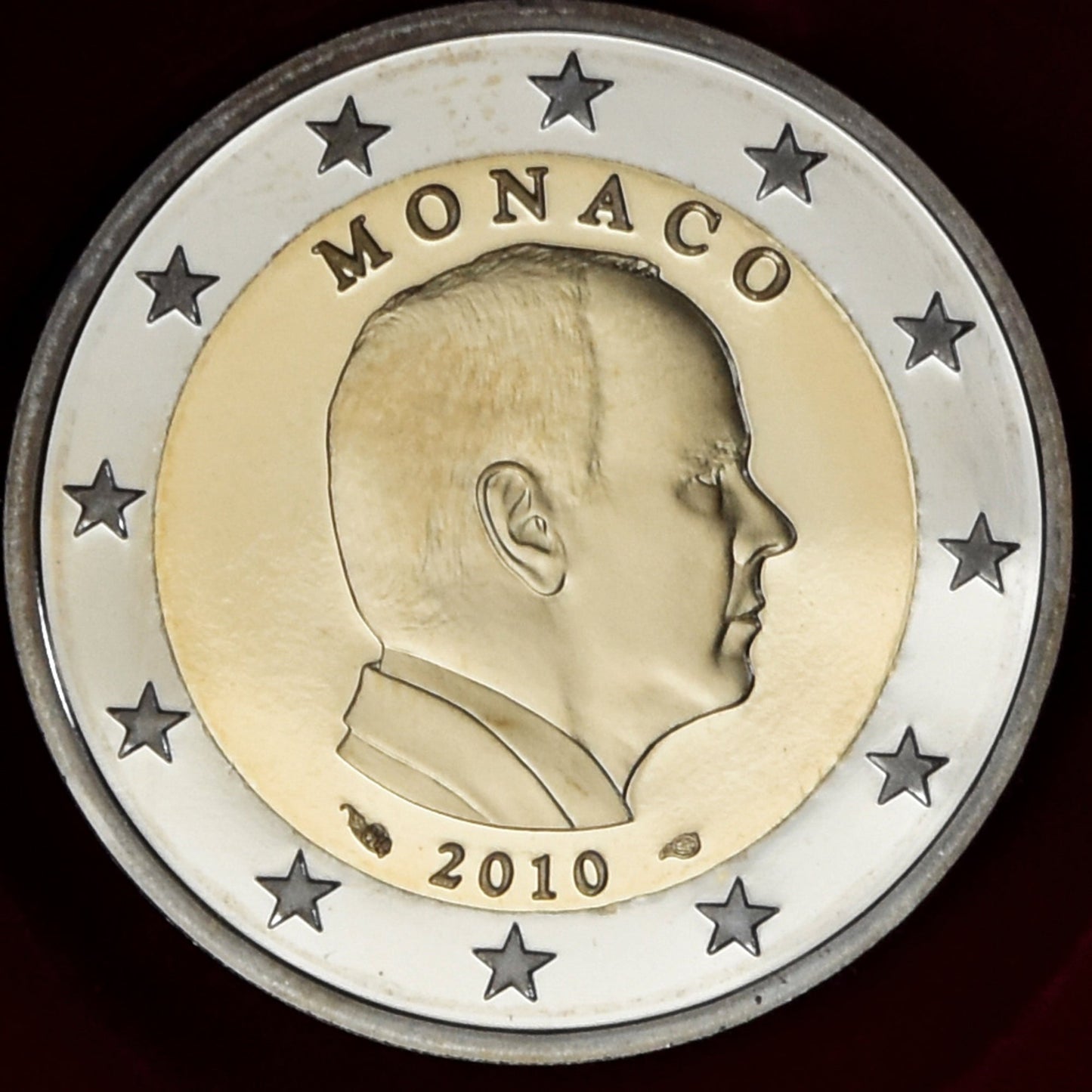 Monaco, 
  
  2 euro, 
  
  2010