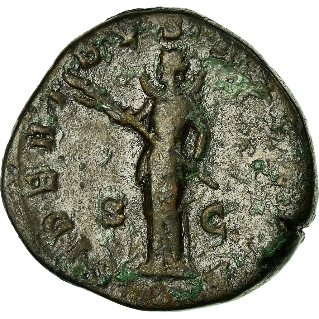 Monedă, 
  
  Faustina a II-a, 
  
  Sestertius