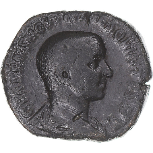 Monedă, 
  
  Ostilian, 
  
  Sestertius