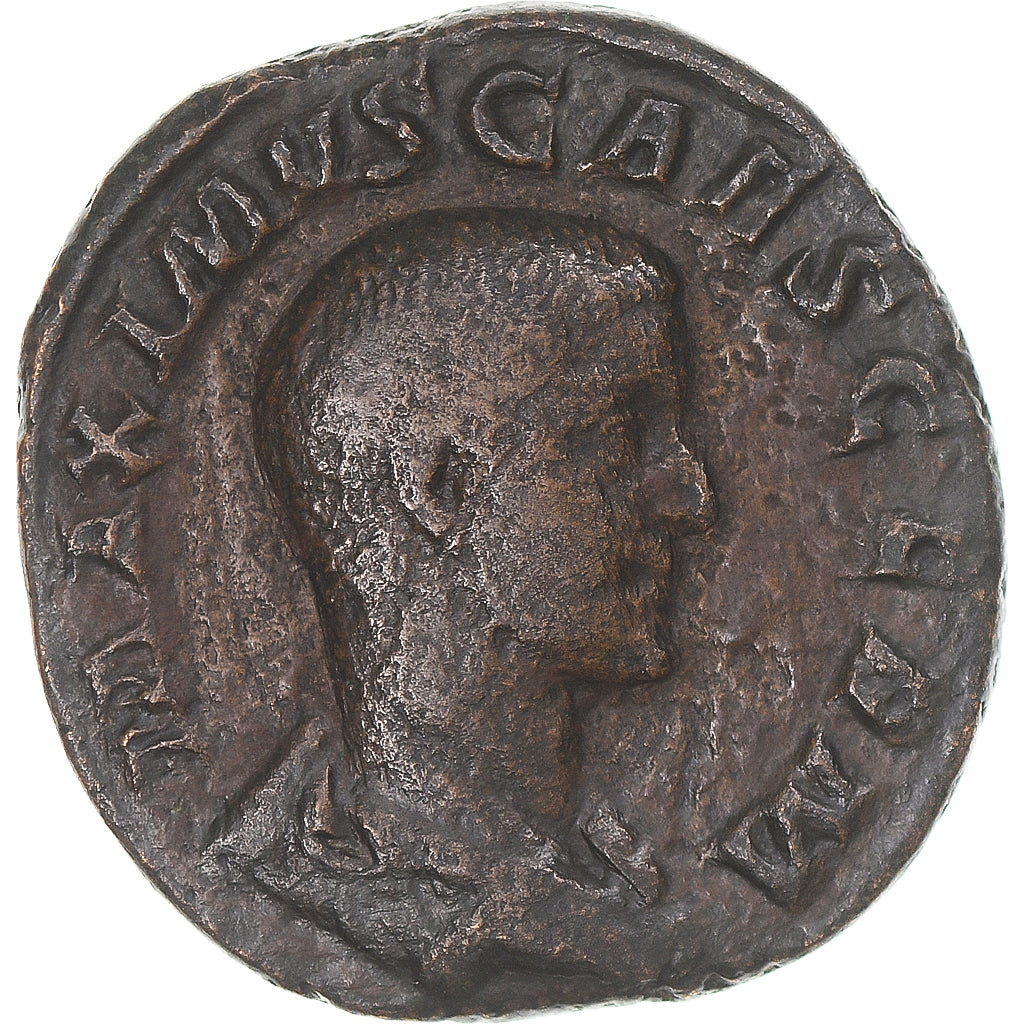 Monedă, 
  
  Maximus Caesar, 
  
  Sestertius