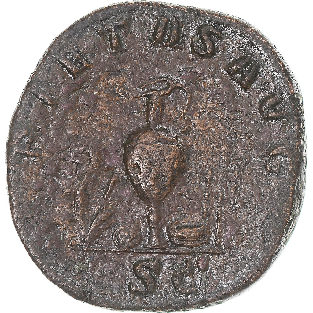 Monedă, 
  
  Maximus Caesar, 
  
  Sestertius