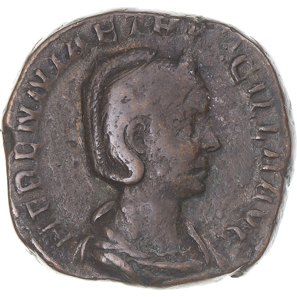 Monedă, 
  
  Herennia Etruscilla, 
  
  Sestertius