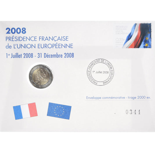 Franţa, 
  
  2 euro, 
  
  Presidence de l'Europe