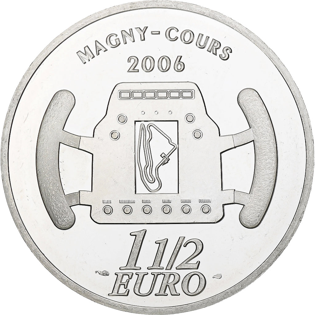 Franţa, 
  
  1 1/2 euro, 
  
  Magny-Cours