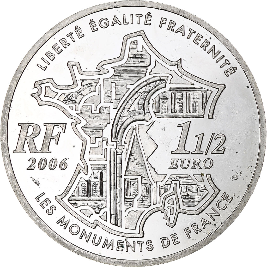 Franţa, 
  
  1 1/2 euro, 
  
  Dôme des Invalides